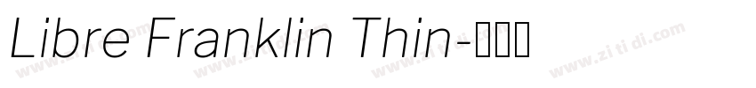 Libre Franklin Thin字体转换